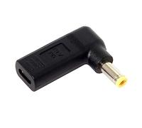 chenyang Adattatore da USB C a DC 20 V, 5,5 x 2,5 mm, PD 65 W, emulatore ad angolo di 90 gradi