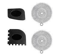 CHENYU 2 Pièces Nettoyeur D'Anneau en Fonte 4 * 4 Pouces Dutch Oven Accessoire Avec Grattoir Nettoyage pour Nettoyer Les Restes de Nourriture D'Autres Ustensiles