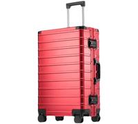 ChenYuNiu Valuta in lega di alluminio ruota universale silenziosa bagaglio a rotelle uomini e donne in metallo impermeabile del carrello EN8 29 "