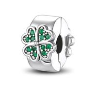 ChenYuTe 925 Argento Sterling Bracciale Charm, Regalo di Natale, Compatibile con Braccialetti e Collane europei