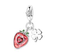 ChenYuTe 925 Argento Sterling Bracciale Charm, Regalo di Natale, Compatibile con Braccialetti e Collane europei