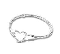 ChenYuTe Bracciale a catena da donna in argento sterling 925, elegante regalo di gioielleria per la festa della mamma, San Valentino, compleanno e Natale Ipoallergenico