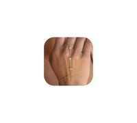 ChenYuTe Bracciale da donna regolabile, set di bracciali a catena, un regalo di gioielli semplice e delicato per lei, adatto all'uso quotidiano!