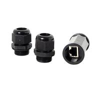 ChenyYang RJ45 Accoppiatore impermeabile RJ45 femmina a femmina LAN Ethernet estensione esterna impermeabile antipolvere schermato adattatore connettore