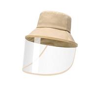 Chenzinan Cappello for il sole donne con copertura antipolvere protettiva riutilizzabile lavabile tempo freddo (Color : Khaki, Size : M)