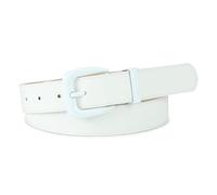 CHENZKBD Cinture Cintura con Fibbia Abbinata A Colori Macaron per Uomini E Donne, di Fascia Alta Versatile Alta-Bianco-Lunghezza 107 Larghezza 2 8