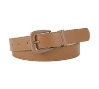 CHENZKBD Cinture Cintura con Fibbia Abbinata A Colori Macaron per Uomini E Donne, di Fascia Alta Versatile Alta-Caramello-Lunghezza 107 Larghezza 2 8