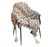 CHENZKBD Coperte in Maglia Cover di Divano Stile Bohémien Coperta A Etnico Nacque