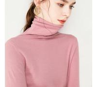 CHENZKBD Maglia Termica Autumn E Inverno Femminile Pullover per Il Fondo Addensato-Rosa-l