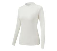 CHENZKBD Maglia Termica Camicia A Fondo per Il Spazzolato Addensato Autunno E Inverno Femminile-Bianco-m