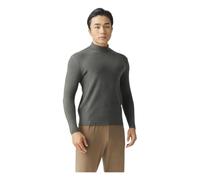 CHENZKBD Maglia Termica Camicia da Fondo in Velluto Tedesco Autunno E Inverno Senza Cuciture Invernali-Grigio Chiaro-codice 2XL