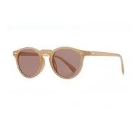 CHENZKBD Occhiali da Sole Classici Retro Piccoli Rotondi Unghio di Riso alla Moda A Cornice Piccola per Uomini E Donne all-Match-Marrone