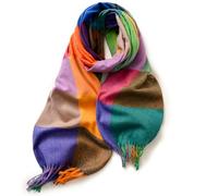 CHENZKBD Sciarpa da Donna A Colore Solido Quadri di Lana in Donna, Comoda E Calda-f10-nuova Sette Colori -180 Cm