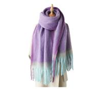 CHENZKBD Sciarpa da Donna Sciarpe Donna, in Cashmere, Scialli di Lana Spesse Calde-viola-236x40 Cm (comprese Le Nappe)
