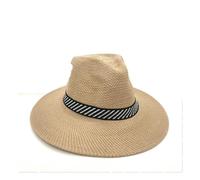 CHENZKBD Sombrero de paja Hombres Middle-eby Y Ancianos Summer sol Mediana Edad Pad Dad Sun Sun-Caqui-código Universal