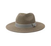 CHENZKBD Sombrero de paja Hombres Y Mujeres al AIRE Libre Viajes Playa Protección Solar sol-Pasta Frijol-Ajustable