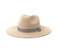 CHENZKBD Sombrero de paja Hombres Y Mujeres al AIRE Libre Viajes Playa Protección Solar sol-Rosa-Ajustable