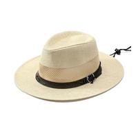 CHENZKBD Sombrero de paja Mala Mesh Transpirable GAT Moda sol-Beige-código Universal