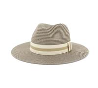 CHENZKBD Sombrero de paja Playa Unisex al AIRE Libre Viajes Mar Protección Solar sol Jazz-Pasta Frijol-Ajustable