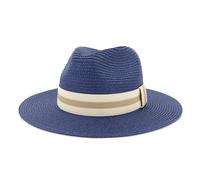 CHENZKBD Sombrero de paja Playa Unisex al AIRE Libre Viajes Mar Protección Solar sol Jazz-Verde Tibetano-Ajustable