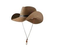 CHENZKBD Sombrero de paja Summer Nuevo Sombro Estilo sol del al AIRE Libre La Playa Señal con Ala Ancha-Café-código Universal