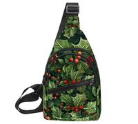 CHENZZZZ Christmas Golden Snowflakes 2 Borsa a tracolla con tracolla regolabile, borsa a tracolla per uomo e donna, zaino a tracolla per viaggi, ciclismo, lavoro, sport, Multicolore 19,