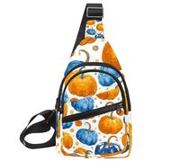 CHENZZZZ Santa Claus 4 Sling Bag, Crossbody Sling Zaino Viaggio Escursionismo Petto Borsa Daypack per Borse Borsa a Tracolla Donna Uomo, Multicolore 18, 11.8x7x1.5in/30x18x4cm