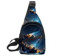 CHENZZZZ Stars Nebula Sling Bag, Crossbody Sling Backpack Travel Hiking Chest Bag Daypack per borse borsa a tracolla donna uomo, Multicolore 11, 11.8x7x1.5in/30x18x4cm