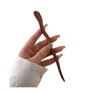 Cheongsam - Forchetta per capelli tradizionale semplice da donna, accessorio per capelli in stile cinese (marrone)