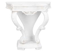Cheotime 1:12 Scala in miniatura Ministero mobile per armadietti, credenza in resina in stile rococo bianco Sideboard per piccoli mobili per mobili per teatro per il soggiorno