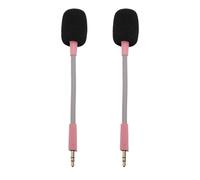 CHEOTIME 2 microfoni di ricambio per microfono Razer Barracuda X, ricambio per cuffie Razer Barracuda X 3,5 mm, microfono da gioco, nero (rosa)