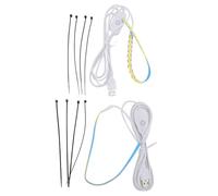 CHEOTIME 2 Pcs LED Light Strip, 3D Printer Lighting Kit with USB Power & Adjustable Brightness, 24.5cm, 6500K White