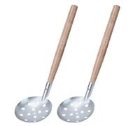 Cheotime 2pcs Ice Scooper, Scoop di fanciulla di ghiaccio Skimmer Ice Skimmer con manico in legno lungo 13.39 in metallo scoop per una facile rimozione di fanciulla, neve, pesca