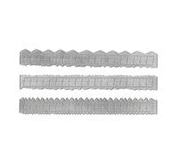CHEOTIME 3PCS Righello per bordi in acciaio al carbonio, righello per strappare la carta, righello artigianale per tagliare la carta su linee ondulate frastagliate per architetto