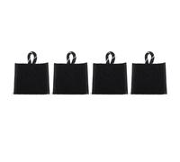 CHEOTIME 4PCS Supporto per radio per microfono per radio della polizia, supporto per radio per microfono per forze dell'ordine in tessuto misto 50 libbre di forza di trazione (Cavo corto)