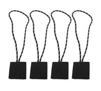 CHEOTIME 4PCS Supporto per radio per microfono per radio della polizia, supporto per radio per microfono per forze dell'ordine in tessuto misto 50 libbre di forza di trazione (Cavo lungo)