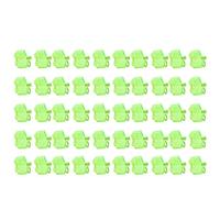 CHEOTIME 50PCS Cofani per ami tripli da pesca, inclusi foro di drenaggio inferiore Coperture protettive in poliestere Bagliore luminoso per ami tripli e ganci singoli, accessori