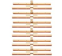 Cheotime 6pcs metallo borsela bacio bloccano chiusura, 7,5 "blocco chiusura a borsetta di ferro set sacchetti di fermagli del portafoglio in metallo che producono forniture con (Frammento) (Oro)
