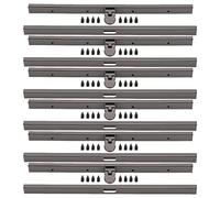 Cheotime 6pcs metallo borsela bacio bloccano chiusura, 7,5 "blocco chiusura a borsetta di ferro set sacchetti di fermagli del portafoglio in metallo che producono forniture con (Frammento) (Oro)