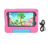 CHEOTIME 7inch Kids Tablet per bambini 2-10, tablet di intrattenimento educativo con display HD 1024x600 5G WiFi WiFi6 64 GB STOCCHIO 3GB RAM Android 14 Drop Proof Case (Rosa)