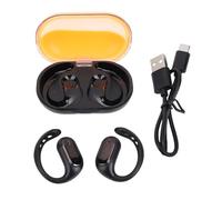 CHEOTIME Auricolari wireless, cuffie bluetooth alla luce notturna ergonomica, auricolari su audio stereo per indossare comodi tutto il giorno con custodia in carica (naranja)