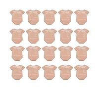 Cheotime Baby Shower Consigli Cards for Parents to Be, 20pcs Kraft Paper Onesie a forma di previsione per bambini Genere Rivelare il gioco degli ospiti per feste per ricordi