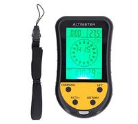 CHEOTIME Barometro altimetro Digitale, Compact Handhell Weather Previection Direction Compass con retroilluminazione e Cordino per Escursioni all'aperto e Campeggio