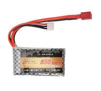 CHEOTIME Batteria LiPo 7.4V 2S 25C 850mAh Batteria al Litio per Camion RC, con Spina T per Camion da Corsa RC Senza Spazzole XLH Q903 Q901 Q902 1/16 2845
