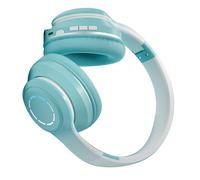 CHEOTIME Bluetooth Wireless Gaming Headset Gradient BT5.2 Connection, Foldable Over Ear headphones with Soft Ear Cushions, Colorful Lights for Desktop, PC, Laptop, Mobile (Verde)