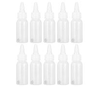 CHEOTIME Bottiglia di Vernice 10pcs, Bottiglia di pigmento da 30 ml con Scala per la Scala e mescolare Il Contenitore condimento PP Durevole per Lo Studio Fai -da -Te d'Arte
