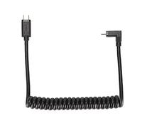 CHEOTIME Cavo USB C, cavo USB C maschio a USB C maschio 14K 60 Hz 3A Ricarica rapida 10 Gbps Cavo di alimentazione USB C con design a molla elicoidale da 1,2 m (Fair Bend to Male Straight Plug)