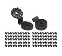 CHEOTIME Clip per tonalità Giardino 100 Pezzi, Clip Rotonde con Clip in plastica in plastica Clip di Mantenimento del Sole per la Ten Giardino Serra Tentata in Tessuto per Patio (Nero)