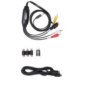 CHEOTIME Convertitore da VHS a Digitale, Scheda di acquisizione Video USB 2.0 1080P, Grabber per Trasferimento Audio Video da AV a USB 2.0, Converti VHS analogico DVD VCR in