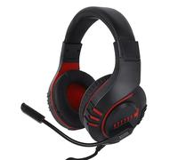 CHEOTIME Cuffie da gioco stereo USB cablate, cuffie con cancellazione del rumore Bassi potenti Cuffie auricolari con microfono Luce LED Traspiranti Grandi paraorecchie Controllo della